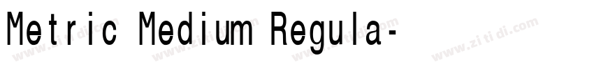 Metric Medium Regula字体转换